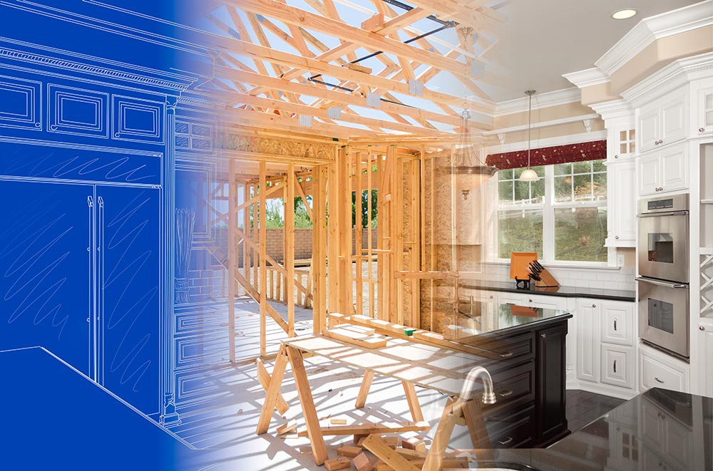 custom home blueprint to finish